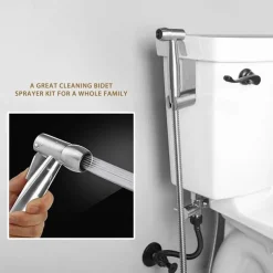 Stainless Steel Handheld Bidet Mixing Valve Toilet Bow Cleaning Set Bidet Sprayer Faucet Balcony Cleaning Accessories Washlet