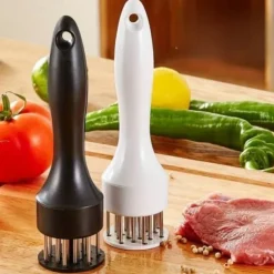 Stainless Steel Meat Tenderizers with 16/24 Needles - Essential Kitchen Tools for Pounding Steak, Pork, Beef, Chicken, and More