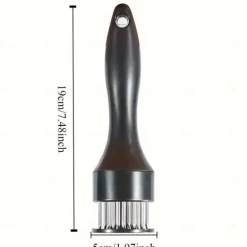 Stainless Steel Meat Tenderizers with 16/24 Needles - Essential Kitchen Tools for Pounding Steak, Pork, Beef, Chicken, and More