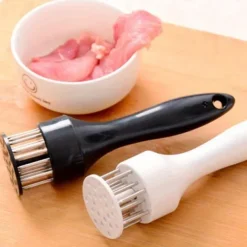 Stainless Steel Meat Tenderizers with 16/24 Needles - Essential Kitchen Tools for Pounding Steak, Pork, Beef, Chicken, and More