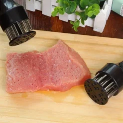 Stainless Steel Meat Tenderizers with 16/24 Needles - Essential Kitchen Tools for Pounding Steak, Pork, Beef, Chicken, and More