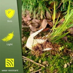 Stainless Steel Multifunctional Weeder, Hand Weeder Tool Stand Up Weed Puller Tool with Long Handle, V-Shaped Light Duty Hand Weeder for Lawn Garden Yard Farm Weed Removal