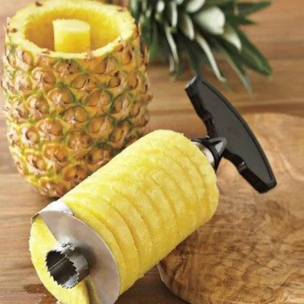 Stainless Steel Pineapple Corer Peeler Cutter Easy Fruit Parer Cutting Tool Home Kitchen Western Restaurant Accessories