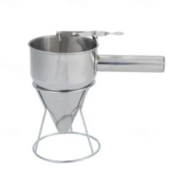 Stainless Steel Piston Funnel With Support Sauce Cream Dosing Funnel For Chocolate Cupcake Tool Octopus Balls Tools Kitchen Tool