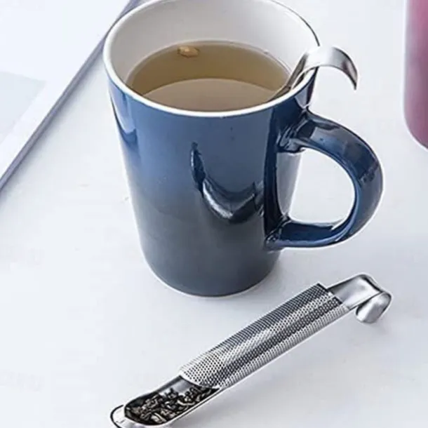 Stainless Steel Tea Infuser - Durable, Easy-Clean Strainer for Loose Leaf Tea - Hangable Design