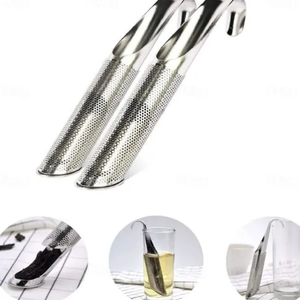 Stainless Steel Tea Infuser - Durable, Easy-Clean Strainer for Loose Leaf Tea - Hangable Design
