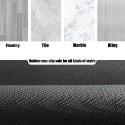 Stair Tread Rugs Geometric Non-Slip Carpet Non-Skid Safety Rug Slip Resistant Indoor Runner for Kids Elders and Pets