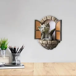 Stand Alone Cute Little Dragon Statue Statue Garden Decoration, Resin Craft Statue, Yard And Garden Decoration