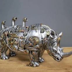 Steampunks Style Animal Sculpture Mechanical Animal Ornament Decoration Heavy Industry Decoration Resin Mechanical Decoration Pendant New Year Decoration