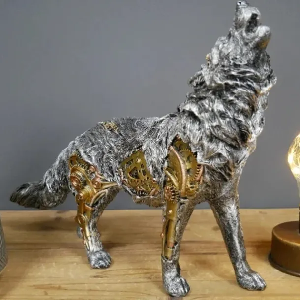 Steampunks Style Animal Sculpture Mechanical Animal Ornament Decoration Heavy Industry Decoration Resin Mechanical Decoration Pendant New Year Decoration