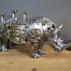 Steampunks Style Animal Sculpture Mechanical Animal Ornament Decoration Heavy Industry Decoration Resin Mechanical Decoration Pendant New Year Decoration