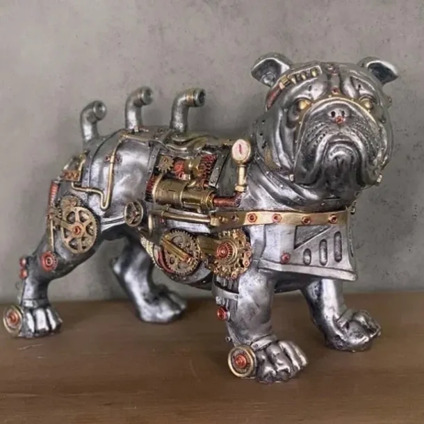Steampunks Style Animal Sculpture Mechanical Animal Ornament Decoration Heavy Industry Decoration Resin Mechanical Decoration Pendant New Year Decoration