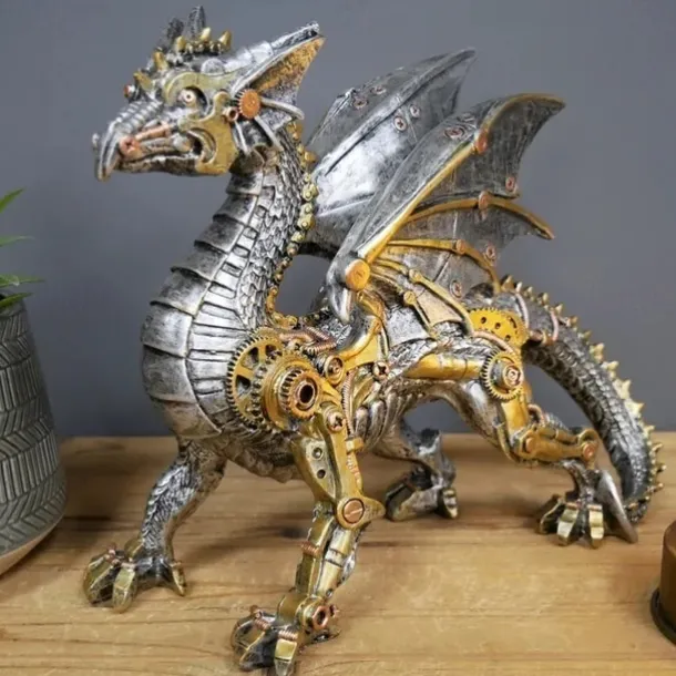 Steampunks Style Animal Sculpture Mechanical Animal Ornament Decoration Heavy Industry Decoration Resin Mechanical Decoration Pendant New Year Decoration