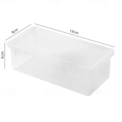 Storage Box Transparent Pencil Case Large Capacity Desktop Organized Double-layer Glasses Case Multi-function Stationery Box