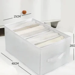 Storage Container Convenient Jeans Storage Large Capacity Tidy-Keeping Multi-purpose Clothes Underpants Organizing Drawer for Wardrobe Jeans Storage Long Household Supplies