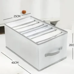 Storage Container Convenient Jeans Storage Large Capacity Tidy-Keeping Multi-purpose Clothes Underpants Organizing Drawer for Wardrobe Jeans Storage Long Household Supplies
