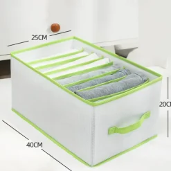 Storage Container Convenient Jeans Storage Large Capacity Tidy-Keeping Multi-purpose Clothes Underpants Organizing Drawer for Wardrobe Jeans Storage Long Household Supplies