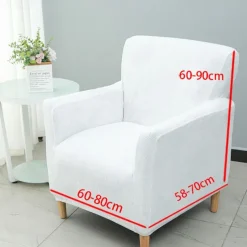 Stretch Armchair Cover Tub Sofa Cover Single Sofa Cover Sofa Slipcover 1 Seater Couch Furniture Protector with Elastic Bottom for Kids,Pet