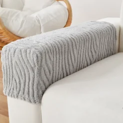 Stretch Armrest Covers for Chairs and Sofas Couch Arm Covers for Sofa Spandex Jacquard Armrest Covers Anti-Slip Furniture Protector Washable Armchair Slipcovers for Recliner Set of 2 Sage Green