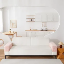 Stretch Armrest Covers for Chairs and Sofas Couch Arm Covers for Sofa Spandex Jacquard Armrest Covers Anti-Slip Furniture Protector Washable Armchair Slipcovers for Recliner Set of 2 Sage Green