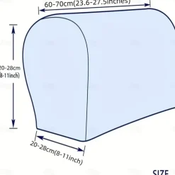 Stretch Armrest Covers for Chairs and Sofas Couch Arm Covers for Sofa Spandex Jacquard Armrest Covers Anti-Slip Furniture Protector Washable Armchair Slipcovers for Recliner Set of 2 Sage Green