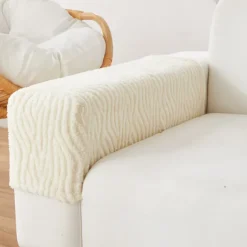 Stretch Armrest Covers for Chairs and Sofas Couch Arm Covers for Sofa Spandex Jacquard Armrest Covers Anti-Slip Furniture Protector Washable Armchair Slipcovers for Recliner Set of 2 Sage Green