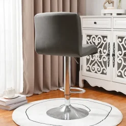 Stretch Bar Stool Cover Pub Counter Stool Chair Slipcover Square Swivel Barstool Chair Cover for Dining Room Cafe Seat Cover Protectors Non Slip with Elastic Bottom
