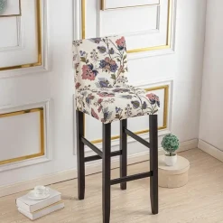 Stretch Bar Stool Cover Pub Counter Stool Chair Slipcover for Dining Room Cafe Furniture Seat Cover Stretch Protectors Non Slip with Elastic Bottom