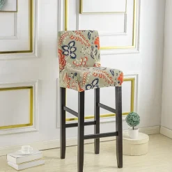 Stretch Bar Stool Cover Pub Counter Stool Chair Slipcover for Dining Room Cafe Furniture Seat Cover Stretch Protectors Non Slip with Elastic Bottom