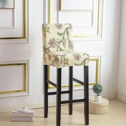 Stretch Bar Stool Cover Pub Counter Stool Chair Slipcover for Dining Room Cafe Furniture Seat Cover Stretch Protectors Non Slip with Elastic Bottom