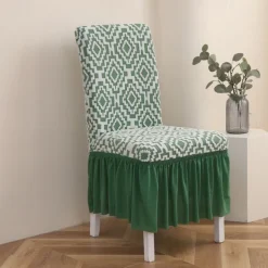 Stretch Bar Stool Dining Chair Cover Elastic Slipcovers for Bar Stools and Dining Chairs Protects Against Spills and Stains Easy to Install and Remove Machine Washable Available in Multiple Colors and Patterns