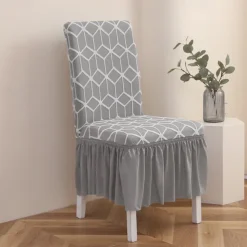 Stretch Bar Stool Dining Chair Cover Elastic Slipcovers for Bar Stools and Dining Chairs Protects Against Spills and Stains Easy to Install and Remove Machine Washable Available in Multiple Colors and Patterns