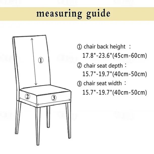 Stretch Bar Stool Dining Chair Cover Elastic Slipcovers for Bar Stools and Dining Chairs Protects Against Spills and Stains Easy to Install and Remove Machine Washable Available in Multiple Colors and Patterns