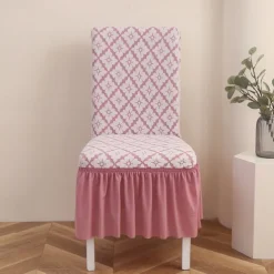 Stretch Bar Stool Dining Chair Cover Elastic Slipcovers for Bar Stools and Dining Chairs Protects Against Spills and Stains Easy to Install and Remove Machine Washable Available in Multiple Colors and Patterns