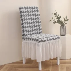 Stretch Bar Stool Dining Chair Cover Elastic Slipcovers for Bar Stools and Dining Chairs Protects Against Spills and Stains Easy to Install and Remove Machine Washable Available in Multiple Colors and Patterns