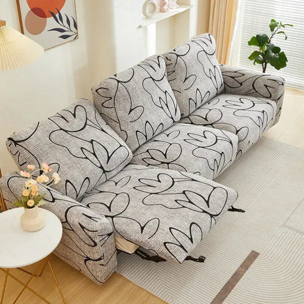 Stretch Chivas Milk Silk Recliner Covers Dust-proof Non-slip Printed Stretch Sofa Cover