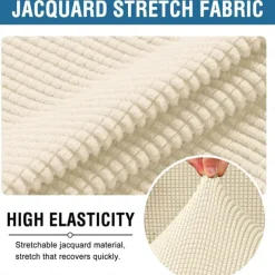 Stretch Computer Office Chair Cover Universal Washable Removable Spandex Rotating Chair Slipcovers Anti-dust Soft Desk Chair Seat Protector for Dogs Cats Pets