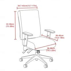 Stretch Computer Office Chair Cover Universal Washable Removable Spandex Rotating Chair Slipcovers Anti-dust Soft Desk Chair Seat Protector for Dogs Cats Pets