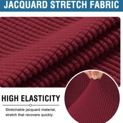 Stretch Computer Office Chair Cover Universal Washable Removable Spandex Rotating Chair Slipcovers Anti-dust Soft Desk Chair Seat Protector for Dogs Cats Pets