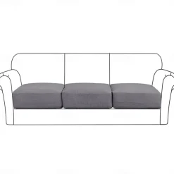 Stretch Couch Covers Burgundy Sofa Seat Cushion Cover For Dogs Pet, Sectional Sofa Slipcover For Love Seat,L Shaped,3 Seater,Arm Chair, Washable Couch Durable Protector