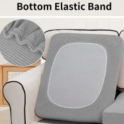 Stretch Couch Covers Burgundy Sofa Seat Cushion Cover For Dogs Pet, Sectional Sofa Slipcover For Love Seat,L Shaped,3 Seater,Arm Chair, Washable Couch Durable Protector