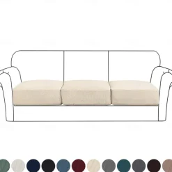 Stretch Couch Covers Burgundy Sofa Seat Cushion Cover For Dogs Pet, Sectional Sofa Slipcover For Love Seat,L Shaped,3 Seater,Arm Chair, Washable Couch Durable Protector