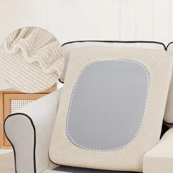 Stretch Couch Covers Burgundy Sofa Seat Cushion Cover For Dogs Pet, Sectional Sofa Slipcover For Love Seat,L Shaped,3 Seater,Arm Chair, Washable Couch Durable Protector