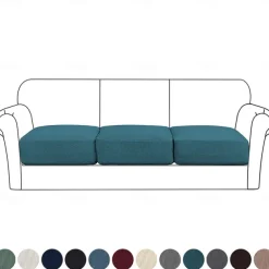 Stretch Couch Covers Burgundy Sofa Seat Cushion Cover For Dogs Pet, Sectional Sofa Slipcover For Love Seat,L Shaped,3 Seater,Arm Chair, Washable Couch Durable Protector