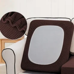 Stretch Couch Covers Burgundy Sofa Seat Cushion Cover For Dogs Pet, Sectional Sofa Slipcover For Love Seat,L Shaped,3 Seater,Arm Chair, Washable Couch Durable Protector