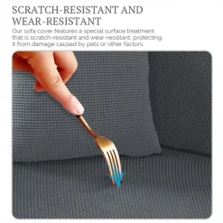 Stretch Couch Covers Burgundy Sofa Seat Cushion Cover For Dogs Pet, Sectional Sofa Slipcover For Love Seat,L Shaped,3 Seater,Arm Chair, Washable Couch Durable Protector