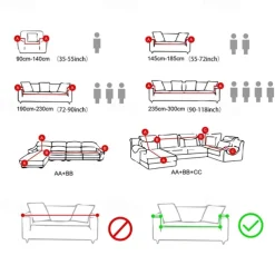 Stretch Couch Covers Burgundy Sectional Sofa Cover For Dogs Pet, Farmhouse Slipcovers For Love Seat, L Shaped,3 Seater, U Shaped, Arm Chair Washable Couch Protector Soft Durable