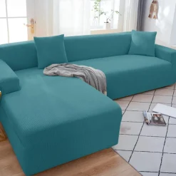 Stretch Couch Covers Burgundy Sectional Sofa Cover For Dogs Pet, Farmhouse Slipcovers For Love Seat, L Shaped,3 Seater, U Shaped, Arm Chair Washable Couch Protector Soft Durable