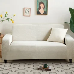 Stretch Couch Covers Burgundy Sectional Sofa Cover For Dogs Pet, Slipcovers For Love Seat, L Shaped,3 Seater, U Shaped, Arm Chair Washable Couch Protector Soft Durable