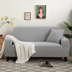 Stretch Couch Covers Burgundy Sectional Sofa Cover For Dogs Pet, Slipcovers For Love Seat, L Shaped,3 Seater, U Shaped, Arm Chair Washable Couch Protector Soft Durable